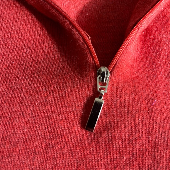 Cashmere blend (wool and silk) Italian quarter zip up - Picture 3 of 8